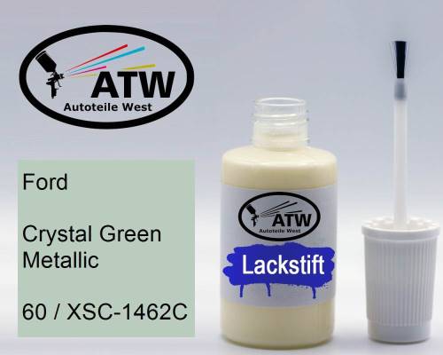 Ford, Crystal Green Metallic, 60 / XSC-1462C: 20ml Lackstift, von ATW Autoteile West.